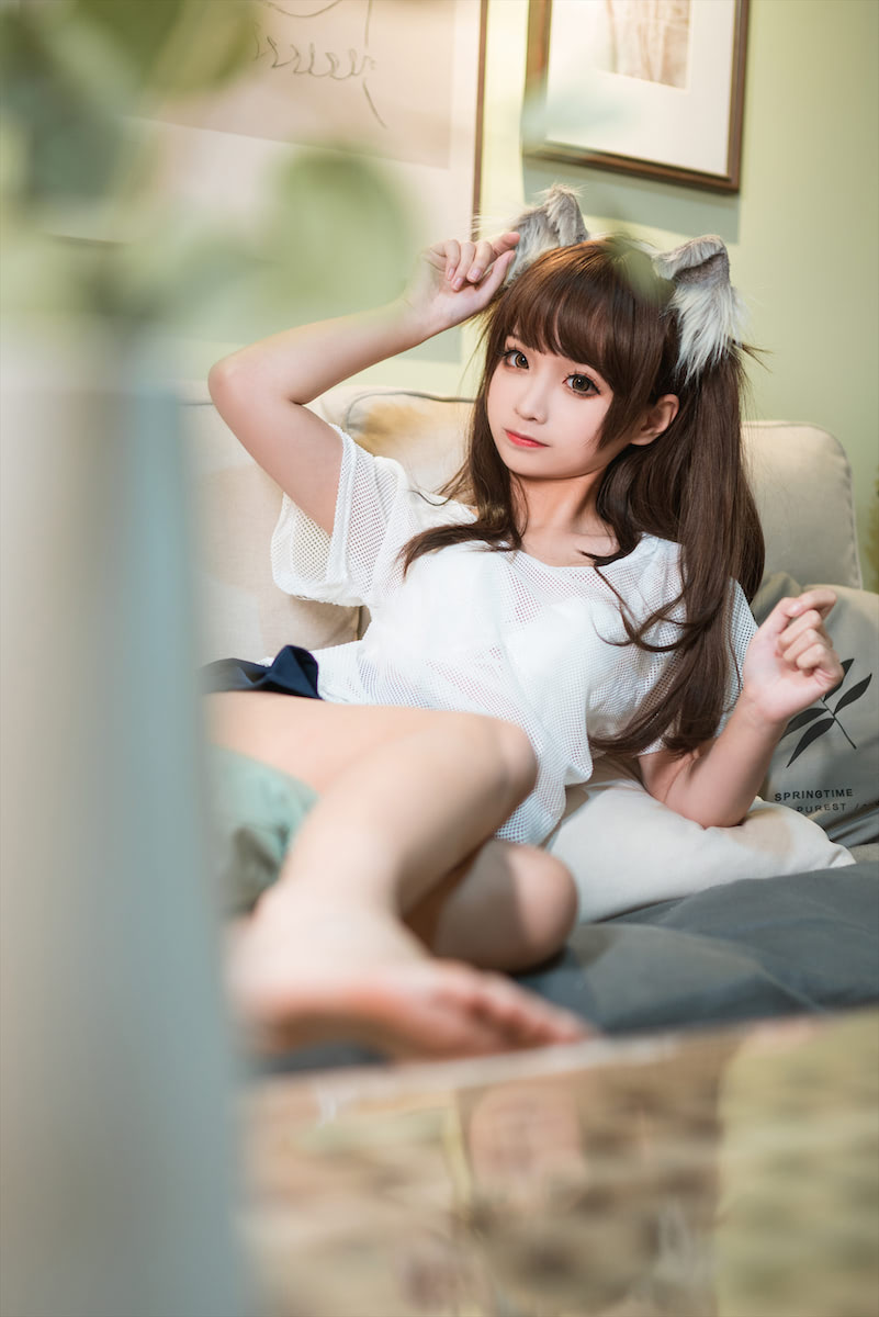 蠢沫沫INS短裙猫娘40图插图1