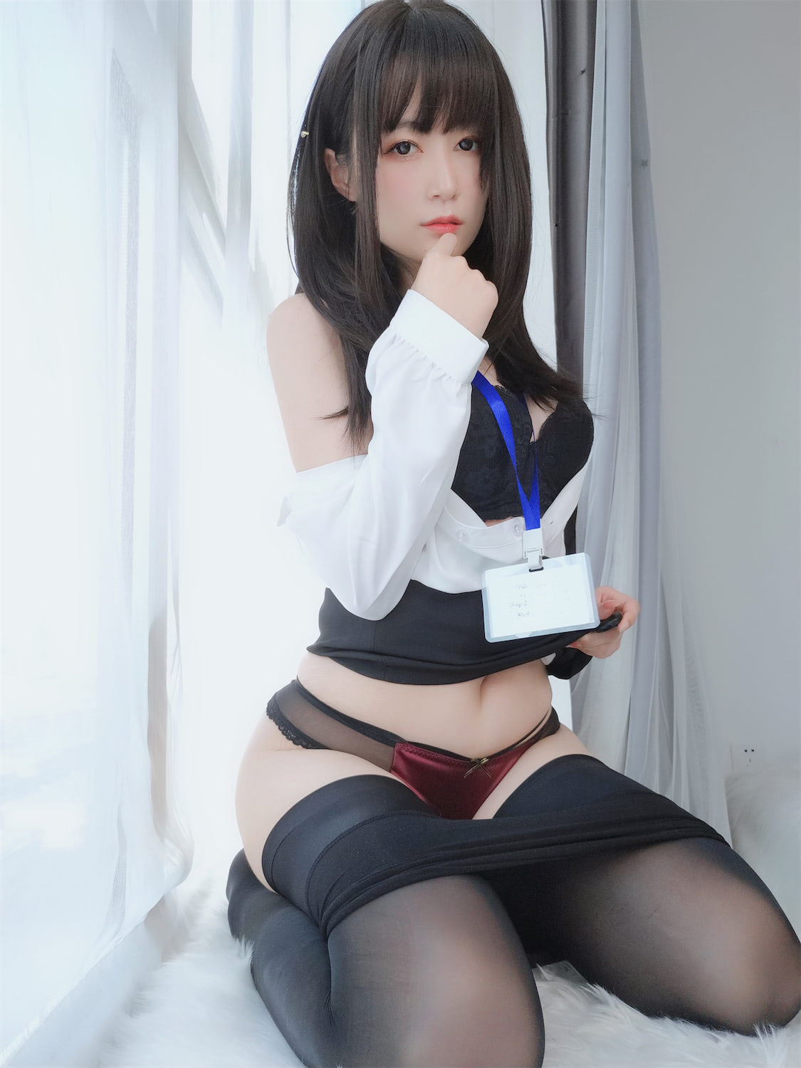 白银81黑丝OL制服124图8视频插图6