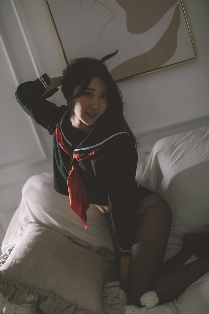 黑川黑丝水手制服50图插图4