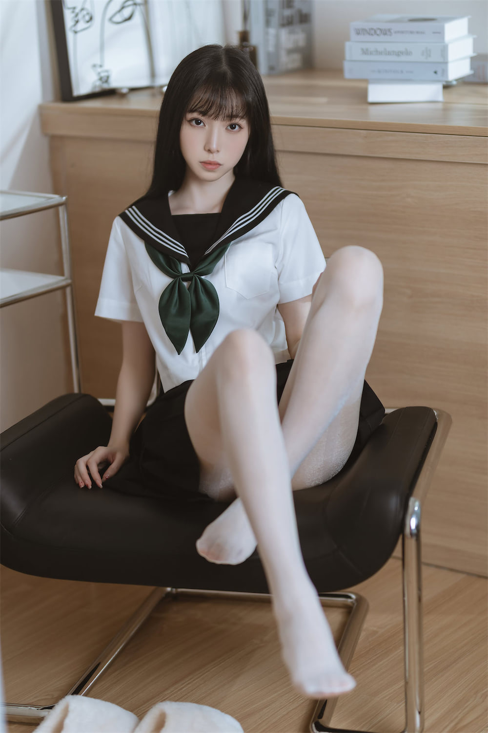 许岚LAN白丝水手服40图插图1